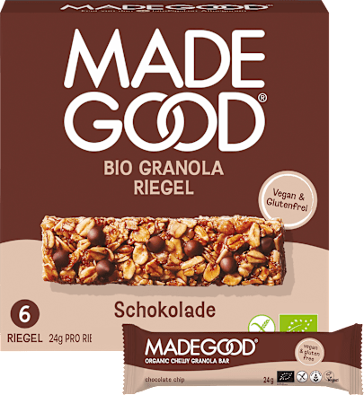 Müsliriegel, Granola Schokoladenstückchen (6 Stück), 144 g