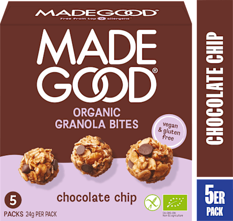 Organic Granola Bites, Chocolate Chip (5 Stück), 120 g