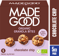Organic Granola Bites, Chocolate Chip (5 Stück), 120 g