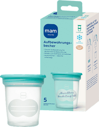 Aufbewahrungsbecher für Muttermilch & Babynahrung, 5 St