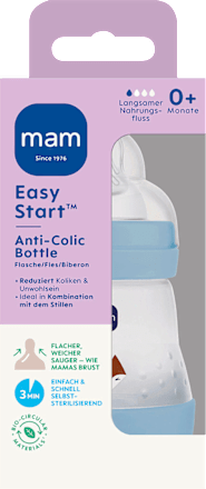 Babyflasche Easy Start Anti-Colic, blau, von Geburt an, 160 ml, 1 St