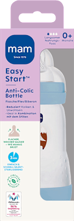 Babyflasche Easy Start Anti-Colic, blau, von Geburt an, 260 ml, 1 St
