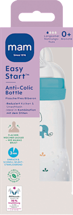 Babyflasche Easy Start Anti-Colic, blau, von Geburt an, 260 ml, 1 St