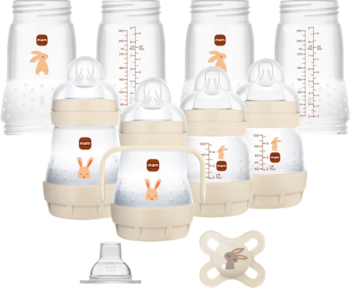 Babyflaschen Easy Start Anti-Colic Set, beige 11tlg, von Geburt an, 1 St