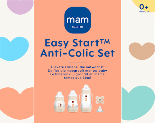 Babyflaschen Easy Start Anti-Colic Set, beige 11tlg, von Geburt an, 1 St