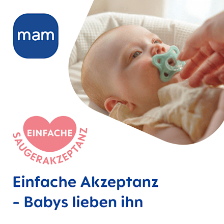 Comfort siliconen fopspeen, blauw/groen, 3-12 maanden, 2 stuks