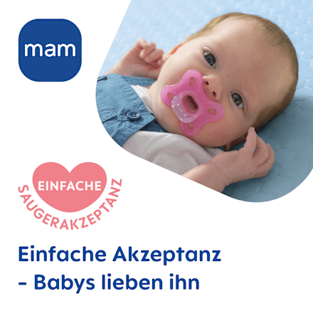 Comfort siliconen fopspeen, roze/paars, 0-3 maanden, 2 stuks