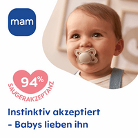 Schnuller Original Silikon, blau/creme, 0-6 Monate, 2 St