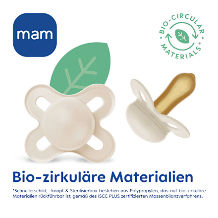 Original Start fopspeen van rubber, blauw/crème, 0-2 maanden, 2 stuks