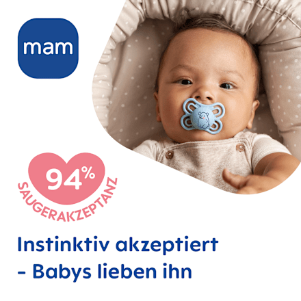 Perfect Siliconen Fopspeen, crème/mint, 0-6 maanden, 2 stuks