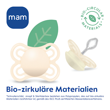 Perfect Siliconen Fopspeen, crème/mint, 0-6 maanden, 2 stuks