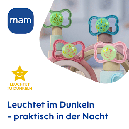 Supreme Night Siliconen Fopspeen, roze, 6-16 maanden, 2 stuks