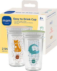 Trinkbecher Easy to Drink grün/beige, 290 ml, 2 St