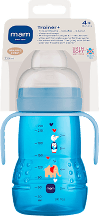Drinkfles Trainer, blauw, vanaf 4 maanden, 220 ml, 1 stuk
