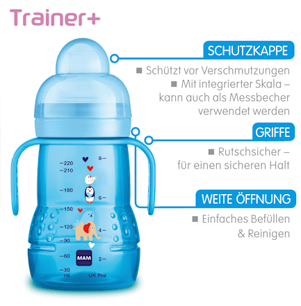 Trinklernflasche Trainer, creme, ab 4. Monat, 220 ml, 1 St