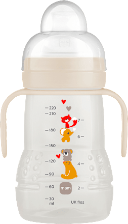 Drinkfles Trainer, crème, vanaf 4 maanden, 220 ml, 1 stuk