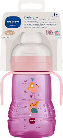 Drinkfles Trainer, roze, vanaf 4 maanden, 220 ml, 1 stuk