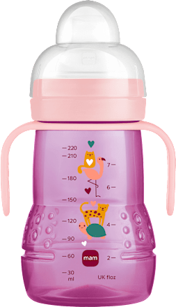 Drinkfles Trainer, roze, vanaf 4 maanden, 220 ml, 1 stuk