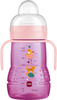Drinkfles Trainer, roze, vanaf 4 maanden, 220 ml, 1 stuk