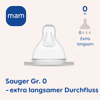 Trinksauger Silikon Gr. 0, von Geburt an, 2 St