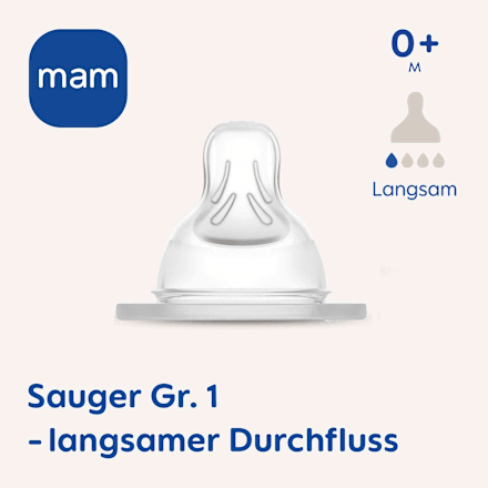 Trinksauger Silikon Gr. 1, von Geburt an, 2 St