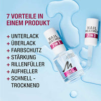 Base & Top Coat, Nail Treatment 7in1 Multi Benefit, 12 ml
