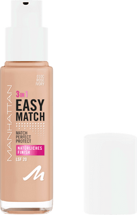 MANHATTAN Cosmetics Easy Match Foundation, 010C Rose Ivory, 30 ml