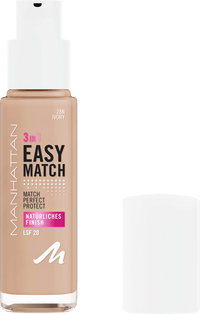 MANHATTAN Cosmetics Easy Match Foundation, 28N Ivory, 30 ml