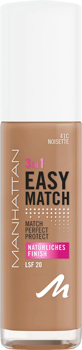 MANHATTAN Cosmetics Easy Match Foundation, Fb. 41C Noisette, 30 ml