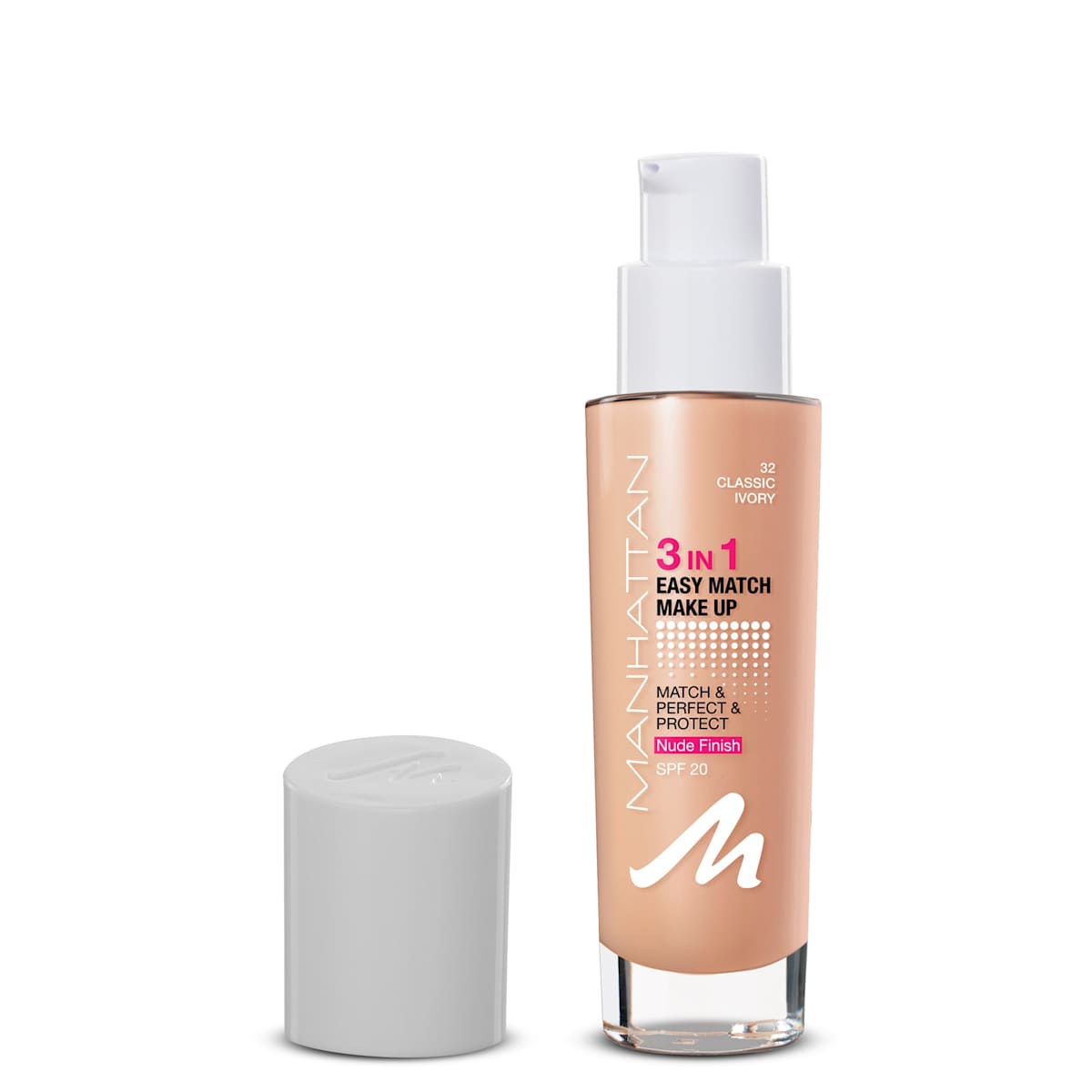 Foundation 3in1 Easy Match Classic Ivory 32, LSF 20, 30 ml