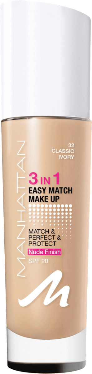 Foundation 3in1 Easy Match Classic Ivory 32, LSF 20, 30 ml