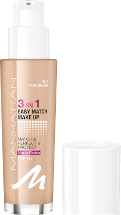Foundation 3in1 Easy Match Porcelain  30.2, LSF 20, 30 ml
