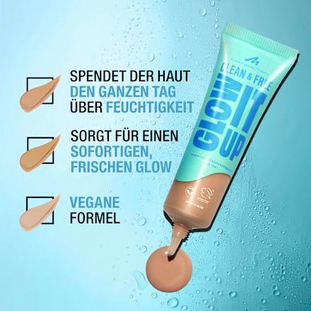 Foundation Clean & Free Glow It Up Skin Tint 30 Soft Porcelain, 30 ml