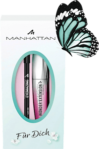 Geschenkset Mascara Wonder'Extension 001 Black & Khol Kajal 1010N Black 2tlg, 1 St MANHATTAN Cosmetics