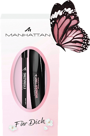 Geschenkset Mascara Wonder'Tint 001 Black & Khol Kajal 1010N Black 2tlg, 1 St MANHATTAN Cosmetics