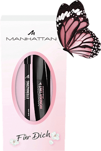 Geschenkset Mascara Wonder'Tint 001 Black & Khol Kajal 1010N Black 2tlg, 1 St MANHATTAN Cosmetics
