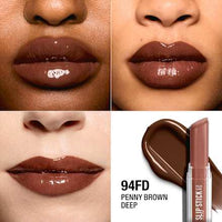 Lippenstift High Shine Slip Stick, 94FD Penny Brown Deep, 3,4 g