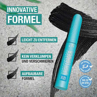 Mascara Clean & Free Lash Loader 1010N Black, 9,5 ml MANHATTAN Cosmetics