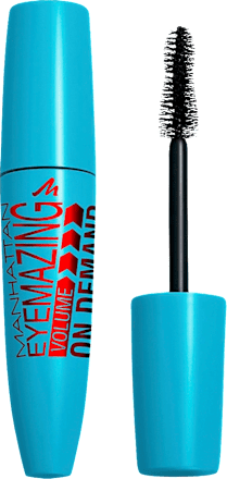 Mascara Eyemazing Volume On Demand Waterproof 1010N Black, 12 ml MANHATTAN Cosmetics