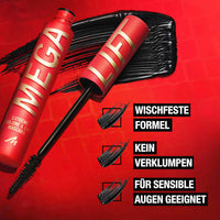 Mascara Volume Up Mega Lift 001 Black, 10 ml