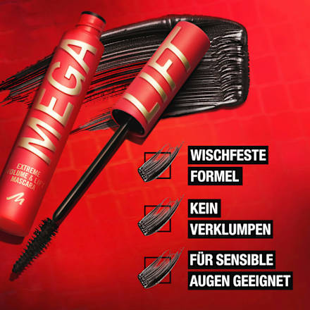 Mascara Volume Up Mega Lift 002 Black Brown, 10 ml