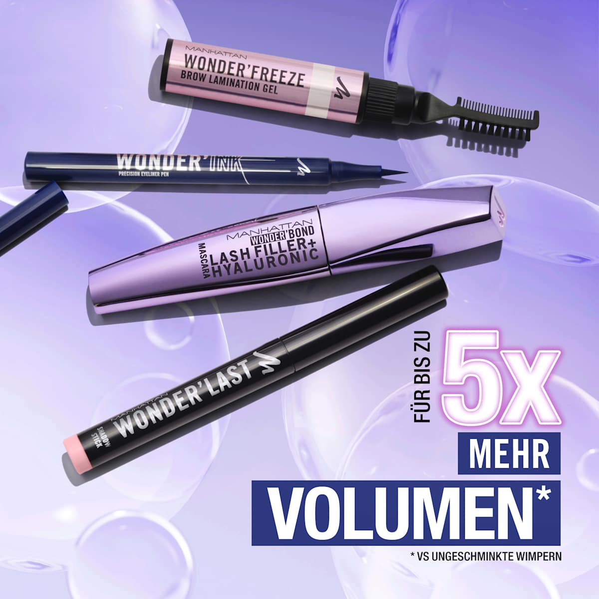 Mascara Wonder'Bond Lash Filler &amp; Hyaluronic 001 Zwart, 11 ml