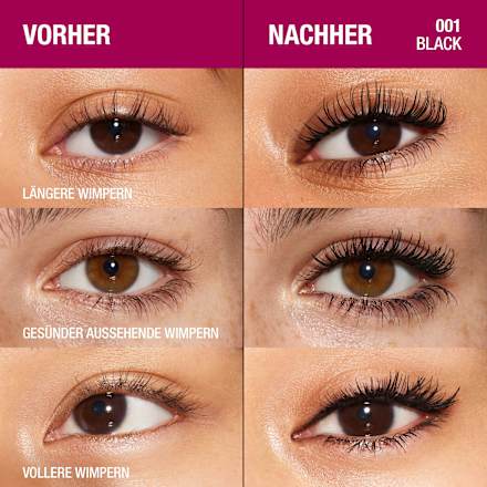 Mascara Wonder'Bond Serum 001 Zwart, 11 ml