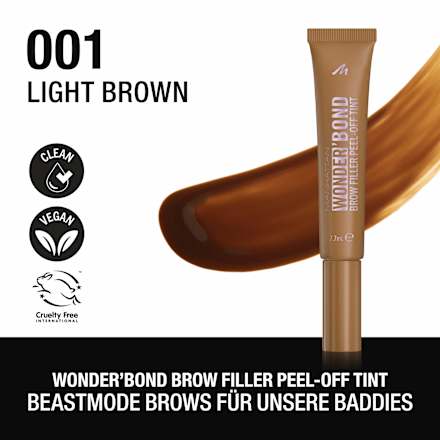 Peel-Off Augenbrauenfarbe Wonder ´Bond Brow Filler Peel-Off Tint 001 Medium, 7,7 ml