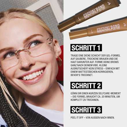 Peel-Off Augenbrauenfarbe Wonder ´Bond Brow Filler Peel-Off Tint 001 Medium, 7,7 ml