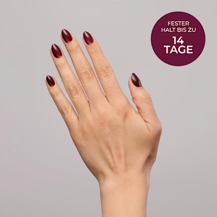 Künstliche Nägel Soft Gel Press Ons Merlot Glass Short Almond, 32 St