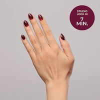 Künstliche Nägel Soft Gel Press Ons Merlot Glass Short Almond, 32 St