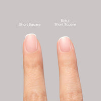 Künstliche Nägel Soft Gel Press Ons Minimal French Extra Short Square, 32 St