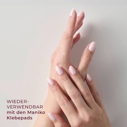 Künstliche Nägel Soft Gel Press Ons Powder Medium Round, 32 St