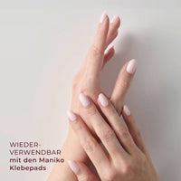 Künstliche Nägel Soft Gel Press Ons Powder Medium Round, 32 St